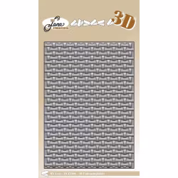 by Lene 3D embossingfolder - Woven BLE1006