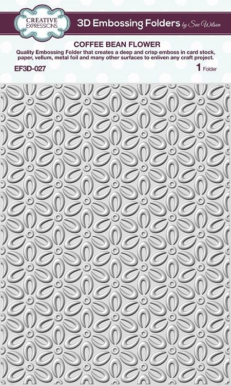 Creative Expressions Embossingfolder - Coffee Bean Flower EF3D-027