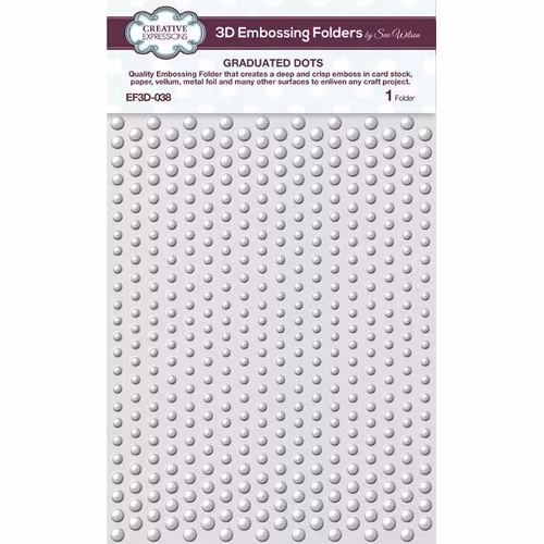 Creative Expressions Embossingfolder - Graduated Dots EF3D-038
