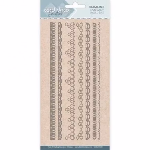 Card deco dies - Slimline Fantasy Borders CDECD0108