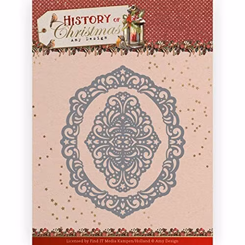 Amy design -  Lacy Christmas Oval ADD10245