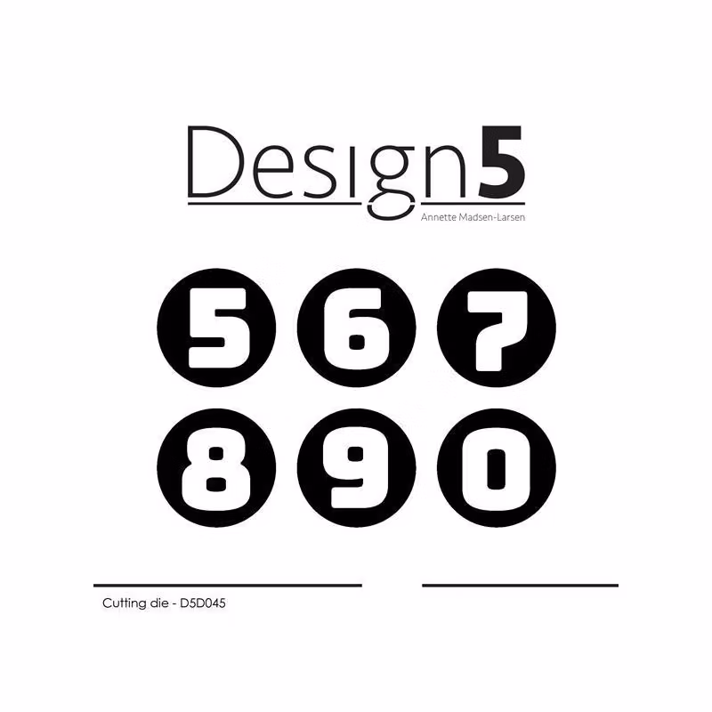 Design5 Dies - Adventh Numbers #2 D5D045