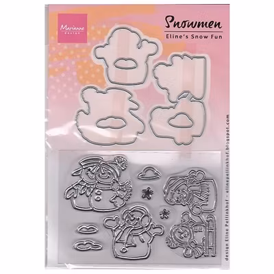 Marianne Design CLEARSTAMP + DIE EC0184 Eline's Snowmen