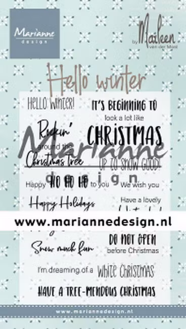 clearstamp marianne design CS1037 Hello Winter