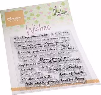 clearstamp marianne design CS1079 Wishes