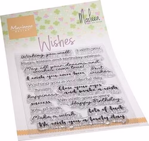 clearstamp marianne design CS1079 Wishes