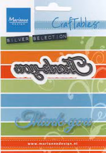 Marianne Design Die - CR1366 Punch die: Thank you