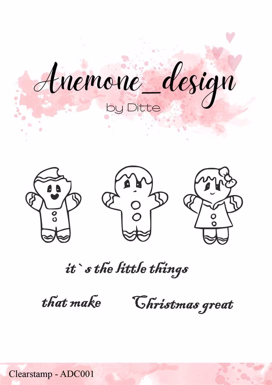 Anemone Stamp - Happy Christmas ADC001