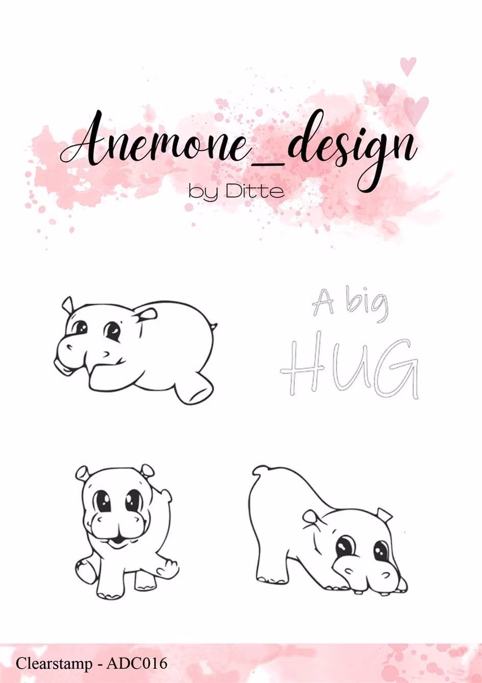 Anemone Stamp - Hippos ADC016