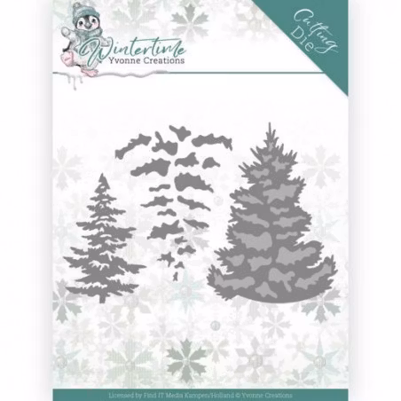 YVONNE DESIGN DIE YCD10216 pine tree
