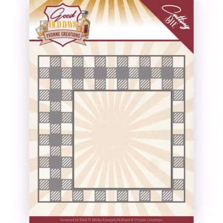 YVONNE DESIGN DIE YCD10220 checkered frame