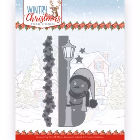 YVONNE DESIGN DIE Peek a Boo Snowman YCD10245