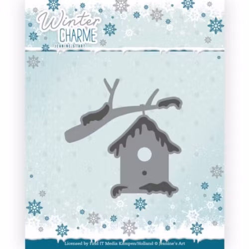 Jeanines Art Dies - Birdhouse with Snow" JAD10145