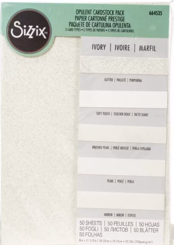 Opulent Cardstock 50stk A4 pack - Ivory