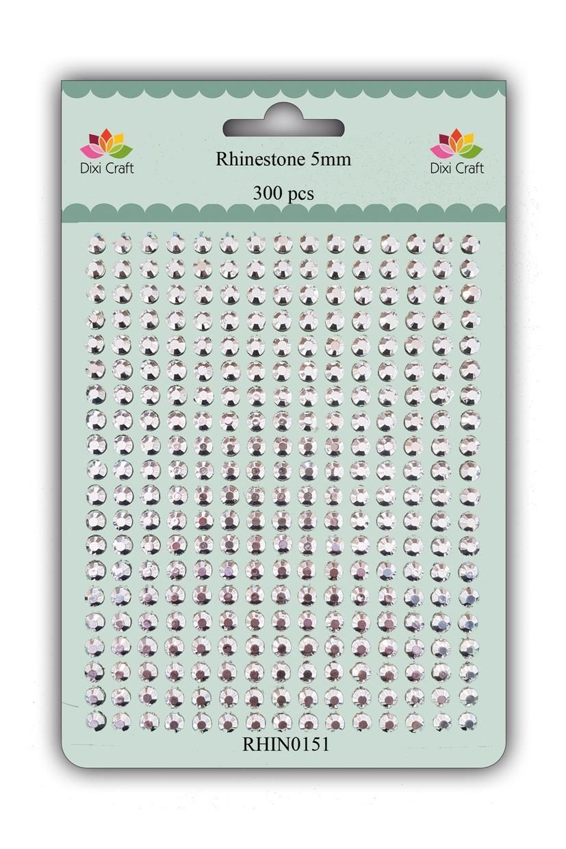 Dixi Craft Rhinsten 5mm 300stk RHIN0151 - Shiny Silver