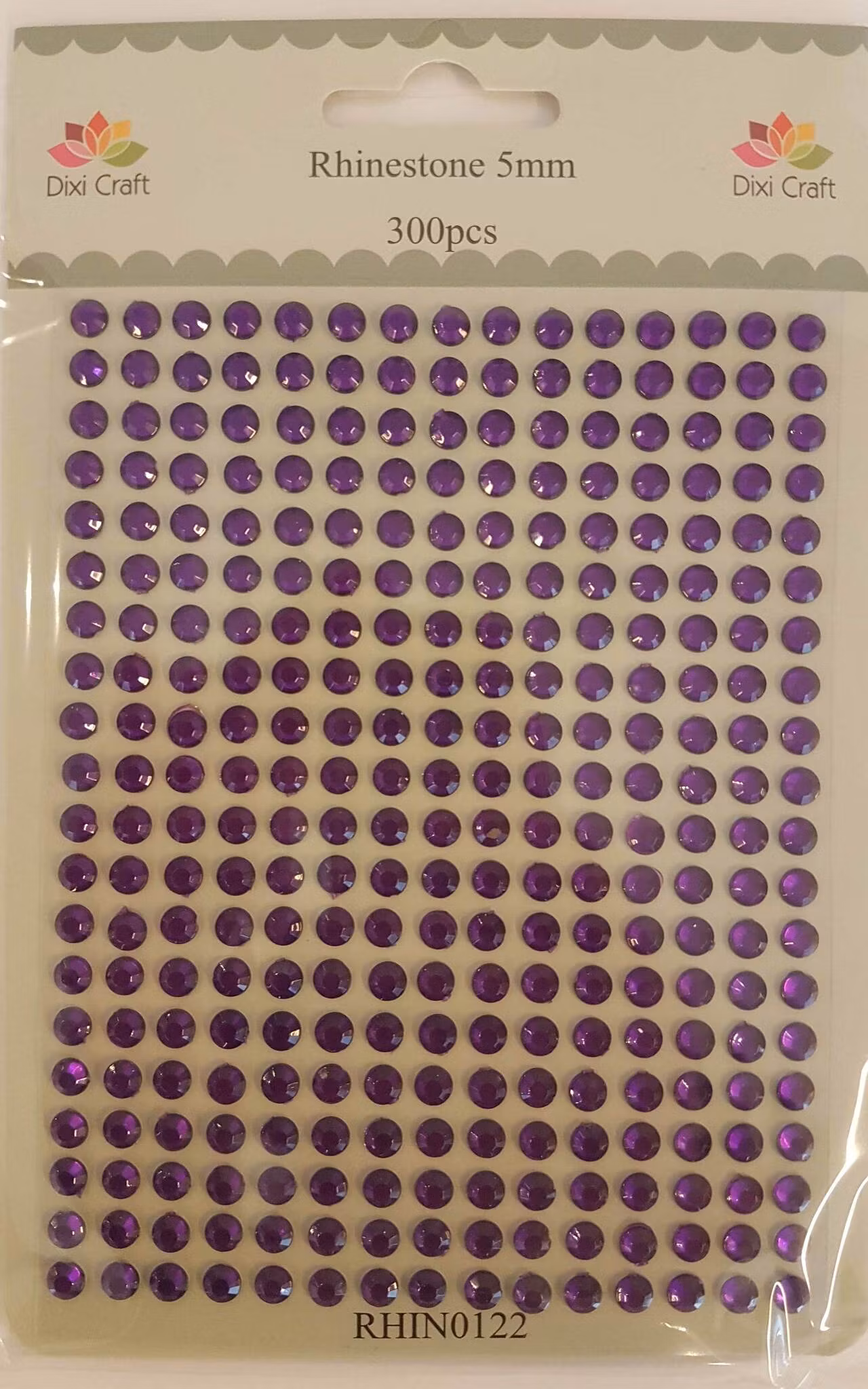 Dixi Craft Rhinsten 5mm 300stk RHIN0122 - Lila