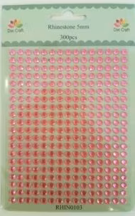 Dixi Craft Rhinsten 5mm RHIN0103 Pink