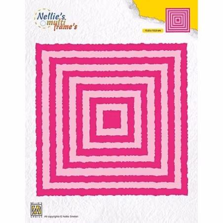 NELLIE SNELLEN MULTIFRAME Deckle edge square MFD124