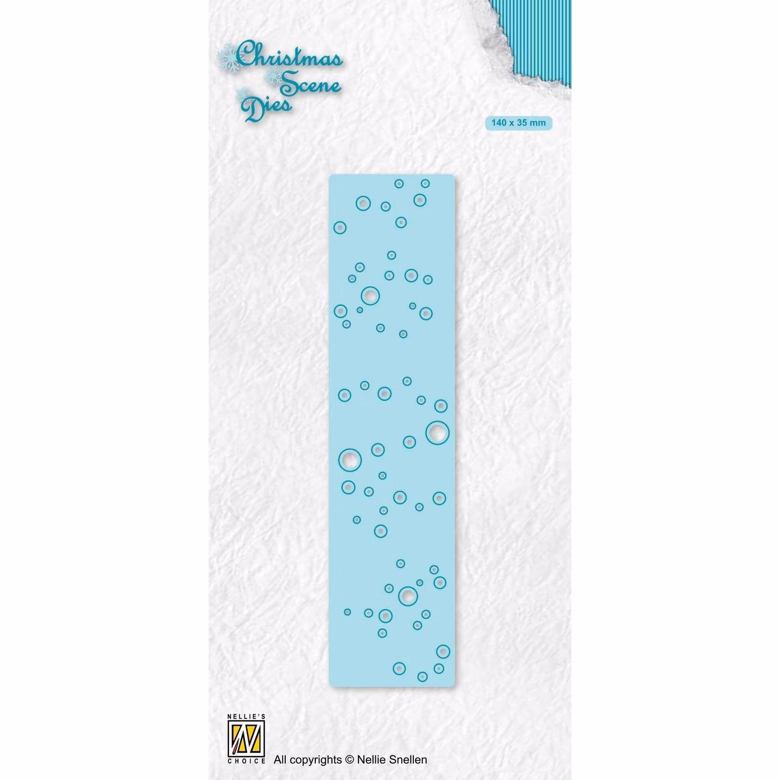 Nellie snellen dies & stamps - snow  CRSD013