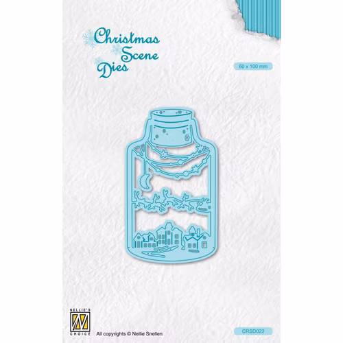 Nellie snellen dies - Wintery scene in bottle CRSD023