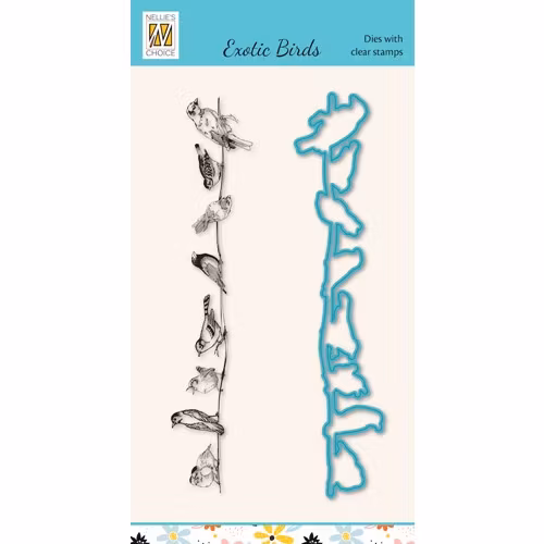 Nellie snellen dies & stamps - Various Birds on Wire" HDCS025