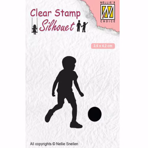 Clearstamps Nellie Snellen - Football Player SIL049