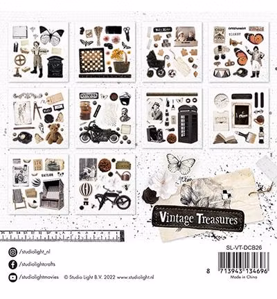 Studio Light Die-Cut Block Vintage Treasure SL-VT-DCB26