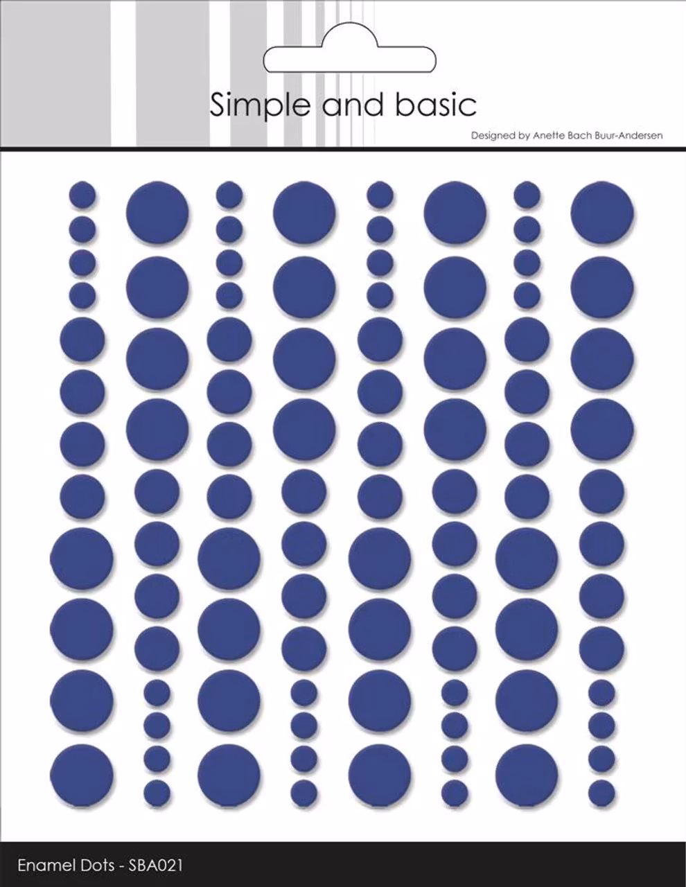 Simple and Basic Enamel Dots "Royal Blue" (96 pcs)" SBA021