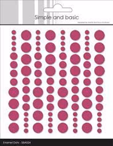 Simple and Basic Enamel Dots "Wine" (96 pcs)" SBA024