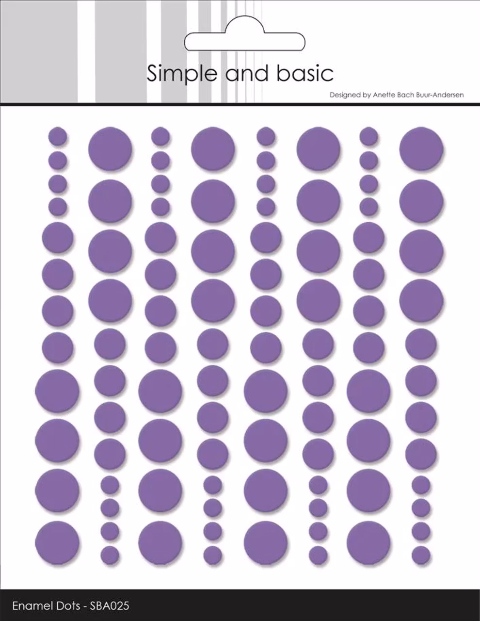 Simple and Basic Enamel Dots "Purple" (96 pcs)" SBA025