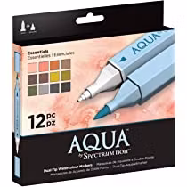 Spectrum Noir Aqua Markers 12 stk Essentials SPECN-AQ-12-ESS