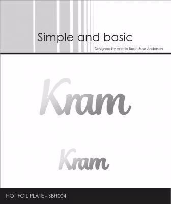 Simple and Basic Hot Foil Plate “Kram" SBH004