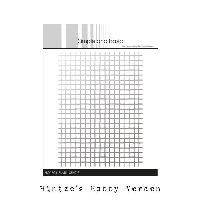Simple and Basic Hot Foil Plate “Diffuse Squares" SBH013