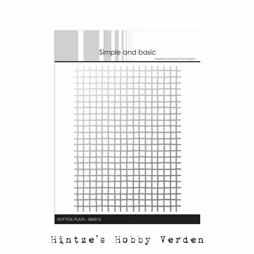 Simple and Basic Hot Foil Plate “Diffuse Squares" SBH013