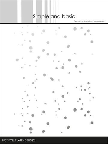 Simple and Basic Hot Foil Plate “Diffuse Splashes" SBH022
