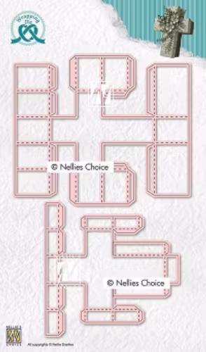 Nellie Snellen Wrapping Dies Giftbox - Cross WPD017