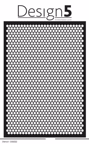Design5 Stencil - Small Hexagons D5S022