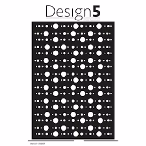 Design5 Stencil - Mixed Dots D5S037