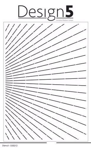 Design5 Stencil - Stripes in cirlce" D5S012