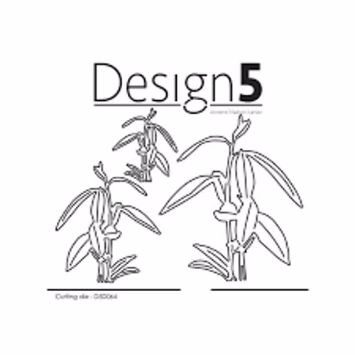 Design5 Dies - Tall Leaves D5D064