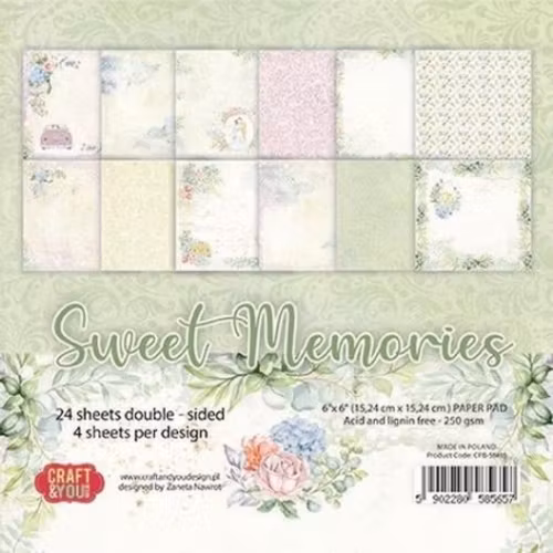 papper 12"x12" Craft&You - sweet memories