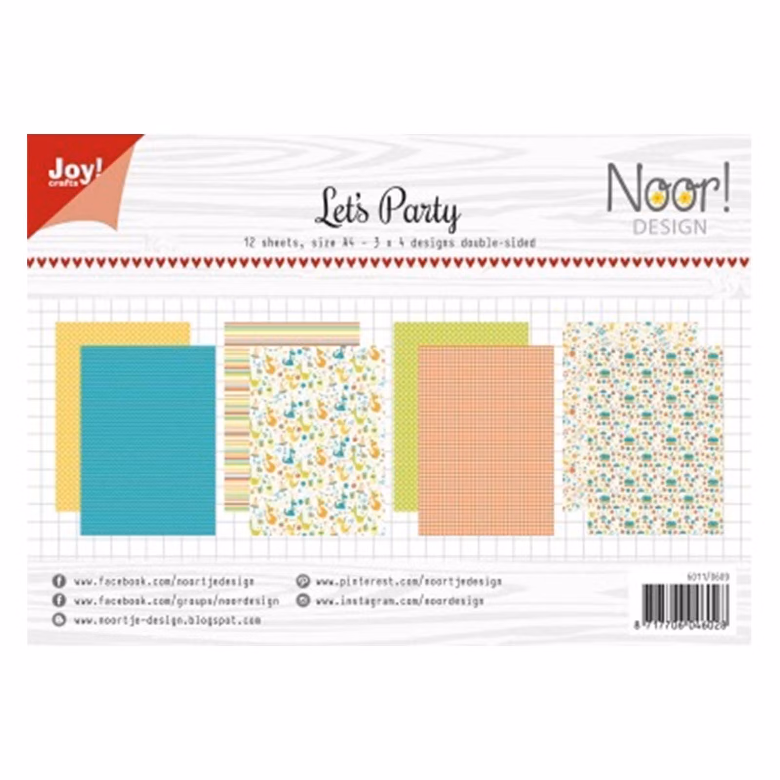 Joy!Crafts, A4 Papper 12st - Let's Party