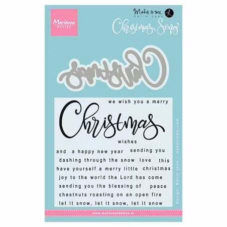 Marianne Design Stamps & dies - christmas song kj1719