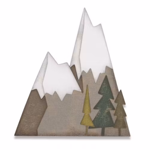 664225 Sizzix Thinlits Die 7pkt - alpine