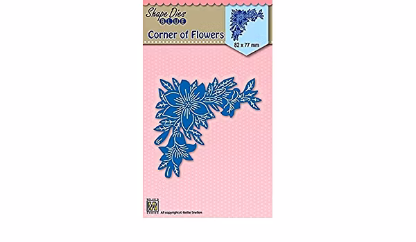 Nellie Snellen Die Blue - corner of flowers