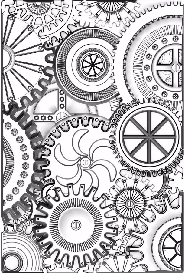 3D Text Fades Embossing Folder - Mini Mechanics 665633