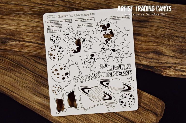 Snipart Chipboard - 35276 ATC – Reach for the Stars – kit