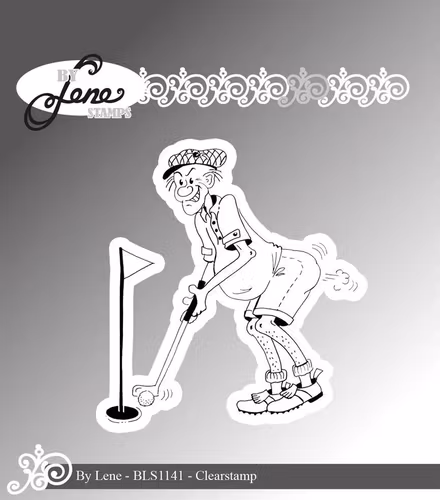 By Lene Stamps - BLS1141 funny golfer 3