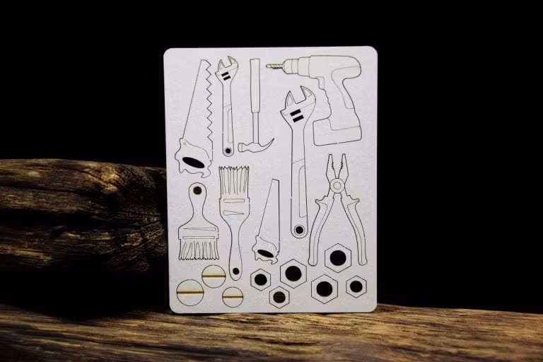 Snipart Chipboard - 23303 Industrial Factory – Tools – Set