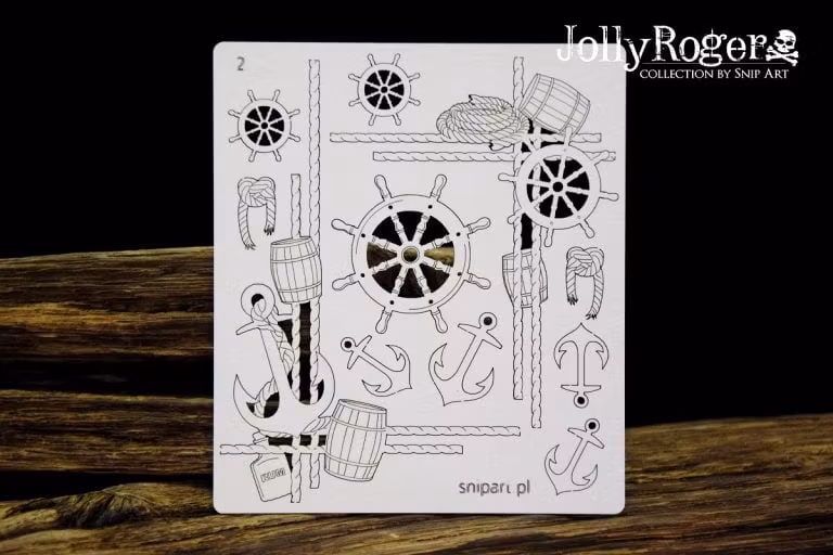 Snipart Chipboard - 24740 Jolly Roger – Pirate Corners